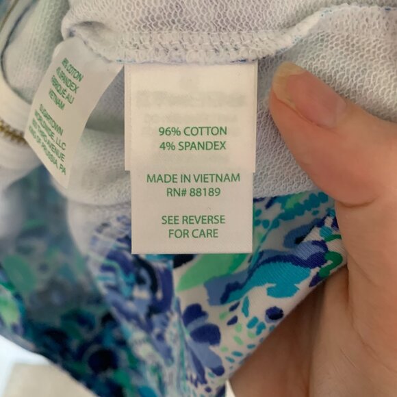 Lilly Pulitzer Leona UPF 50+ Zip-Up Top, High Manetenance, size XS NWT - Picture 7 of 8
